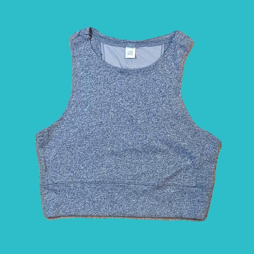 Adidas Women's Grey Crop-top